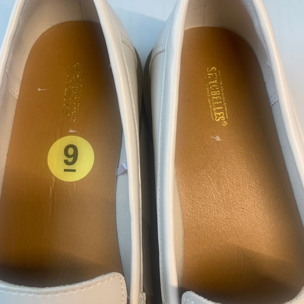 Seychelles Comfort Lug Sole Faux Leather Cream Loafers Size 9 - Picture 5 of 8